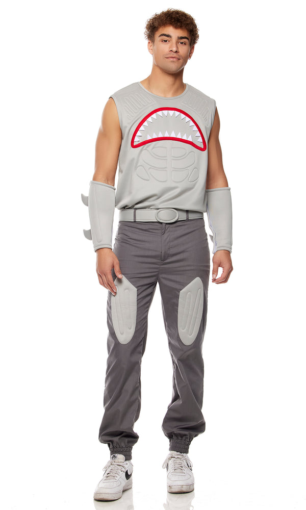 Forplay Shark Frenzy Men's Movie Character Costume Gray