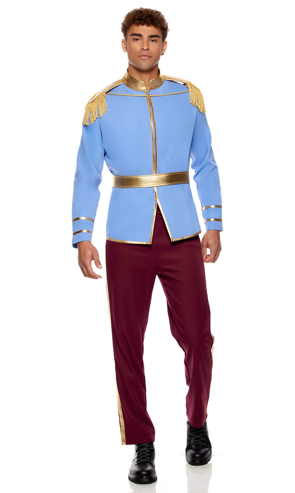 Forplay So Charming Men's Prince Costume Blue Combo