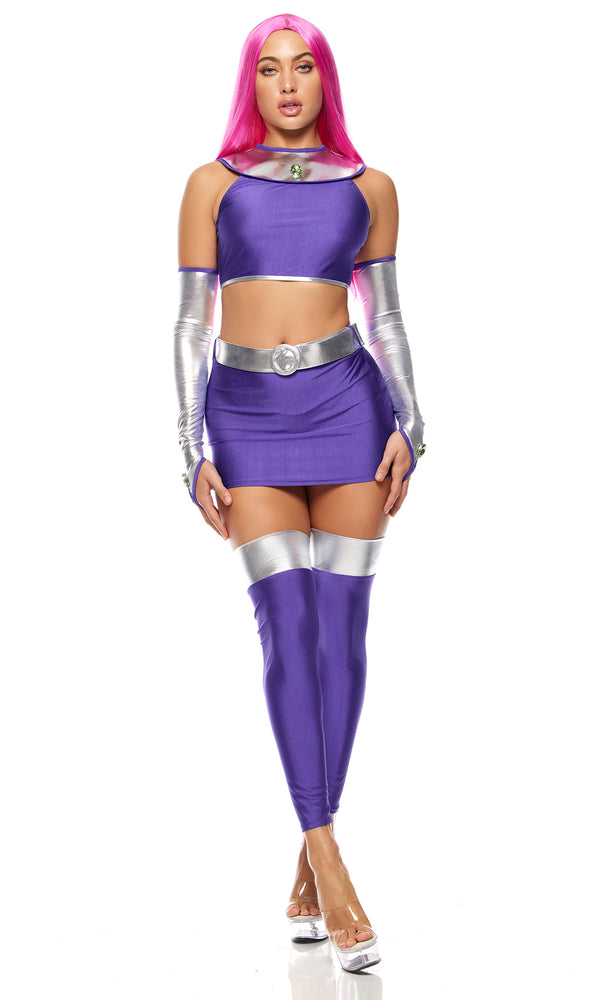 Forplay Star Princess Comic Book Character Costume Purple