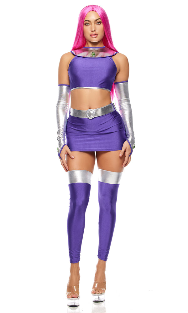 forplay Star Princess Comic Book Character Costume Purple
