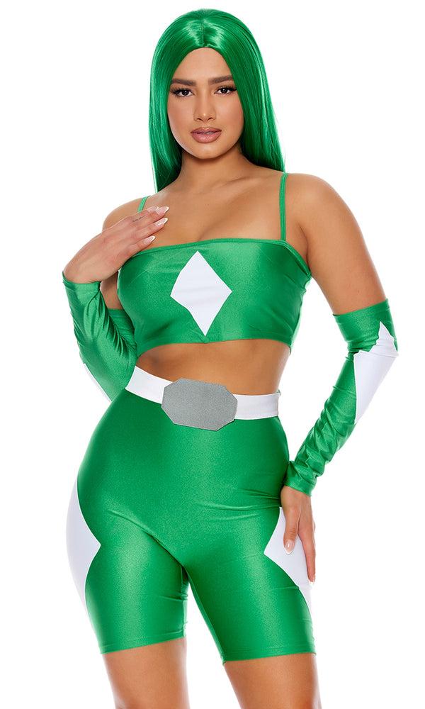 forplay Take the Power Sexy Superhero Costume Green