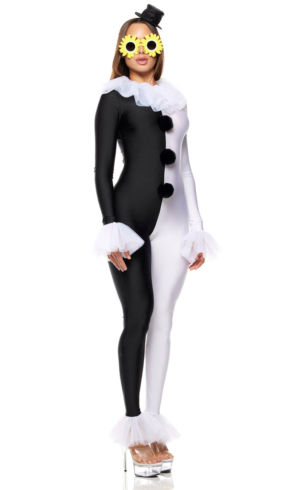 Forplay Terrifying Times Movie Character Costume Black White