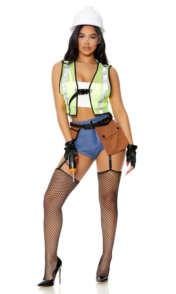 Forplay Under Construction Sexy Construction Worker Costume Yellow