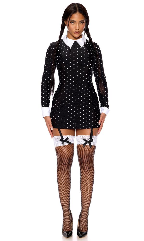 Forplay Wednesday Scaries TV Show Character Costume Black