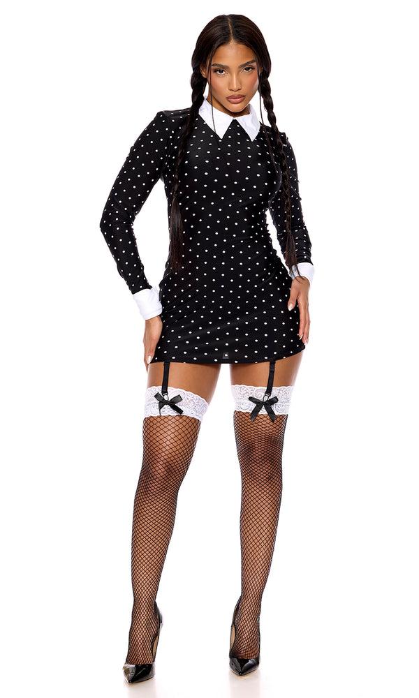 forplay Wednesday Scaries TV Show Character Costume Black