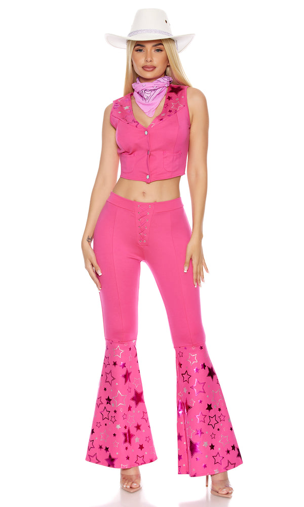 Forplay Western Star Sexy Movie Character Costume Pink