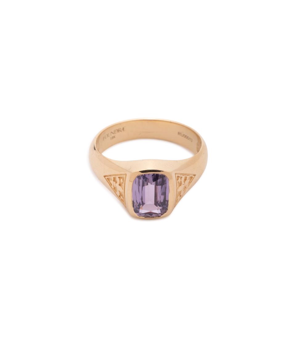 foundrae 1.63 ct Purple Sapphire - Internal Compass One of A Kind Gemstone Ring