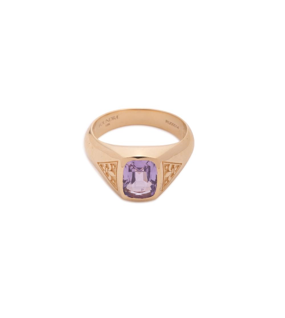 foundrae 1.70 ct Purple Sapphire - Internal Compass One of A Kind Gemstone Ring
