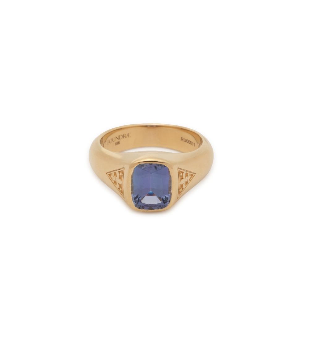 foundrae 1.79 ct Tanzanite - Internal Compass One of A Kind Gemstone Ring