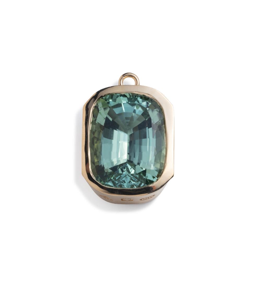 foundrae 24.85ct Green Tourmaline - Reverie One of A Kind Gemstone Pendant