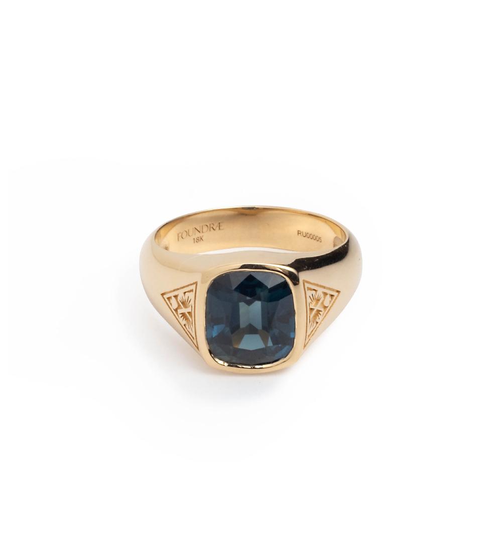 foundrae 3.34ct Blue Sapphire - Reverie One of A Kind Gemstone Ring