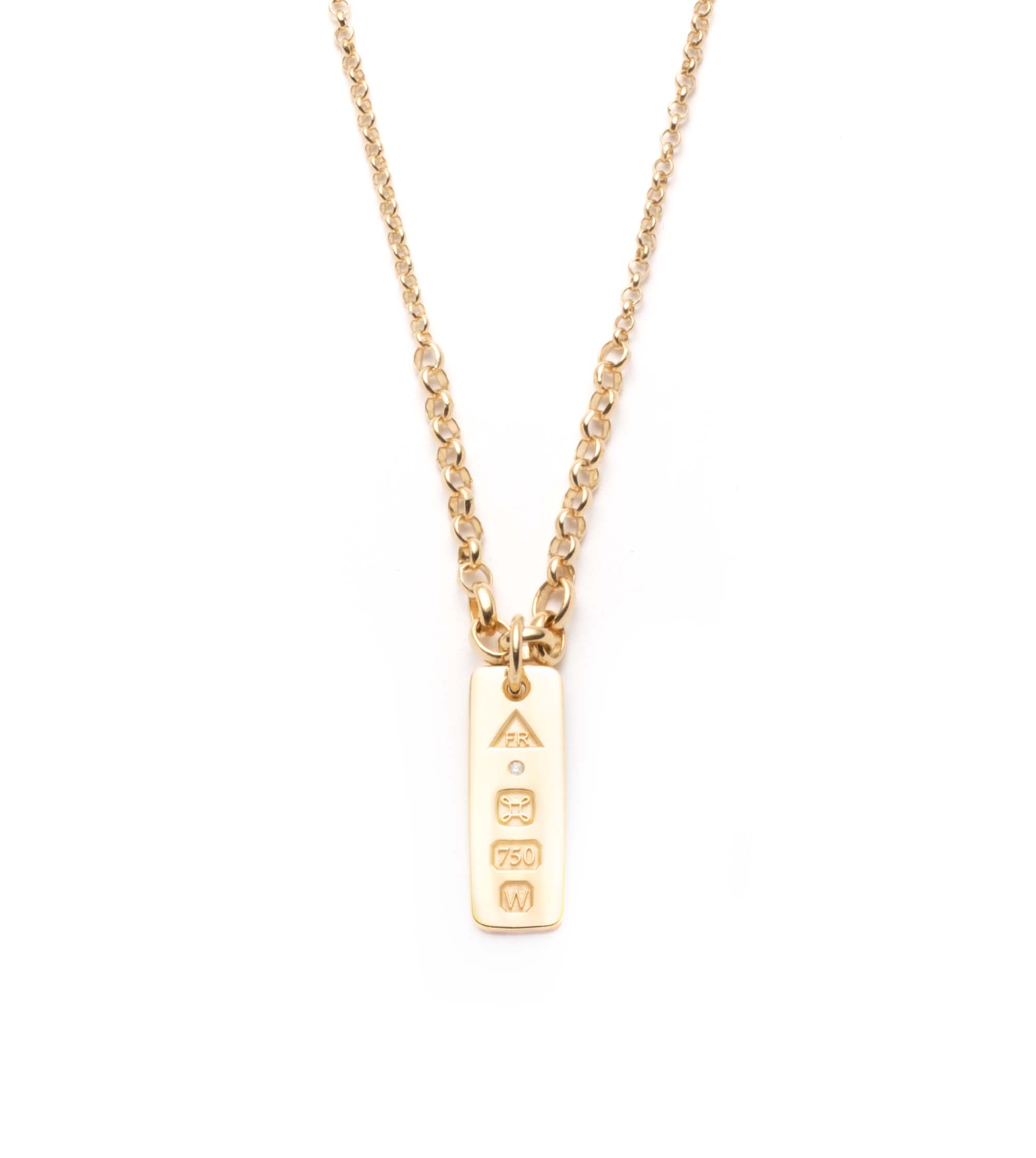 foundrae 36" Graduated Belcher Chain with Medium Ingot