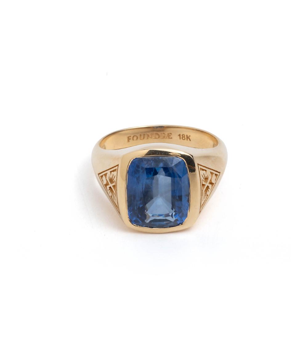 foundrae 6.43ct Blue Sapphire - Reverie One of A Kind Gemstone Ring