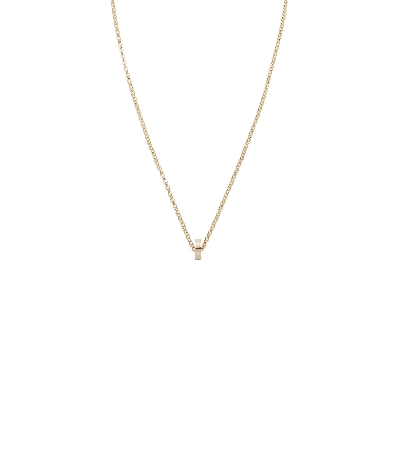 foundrae Amate - Love Heart Beat Fine Belcher Chain Necklace