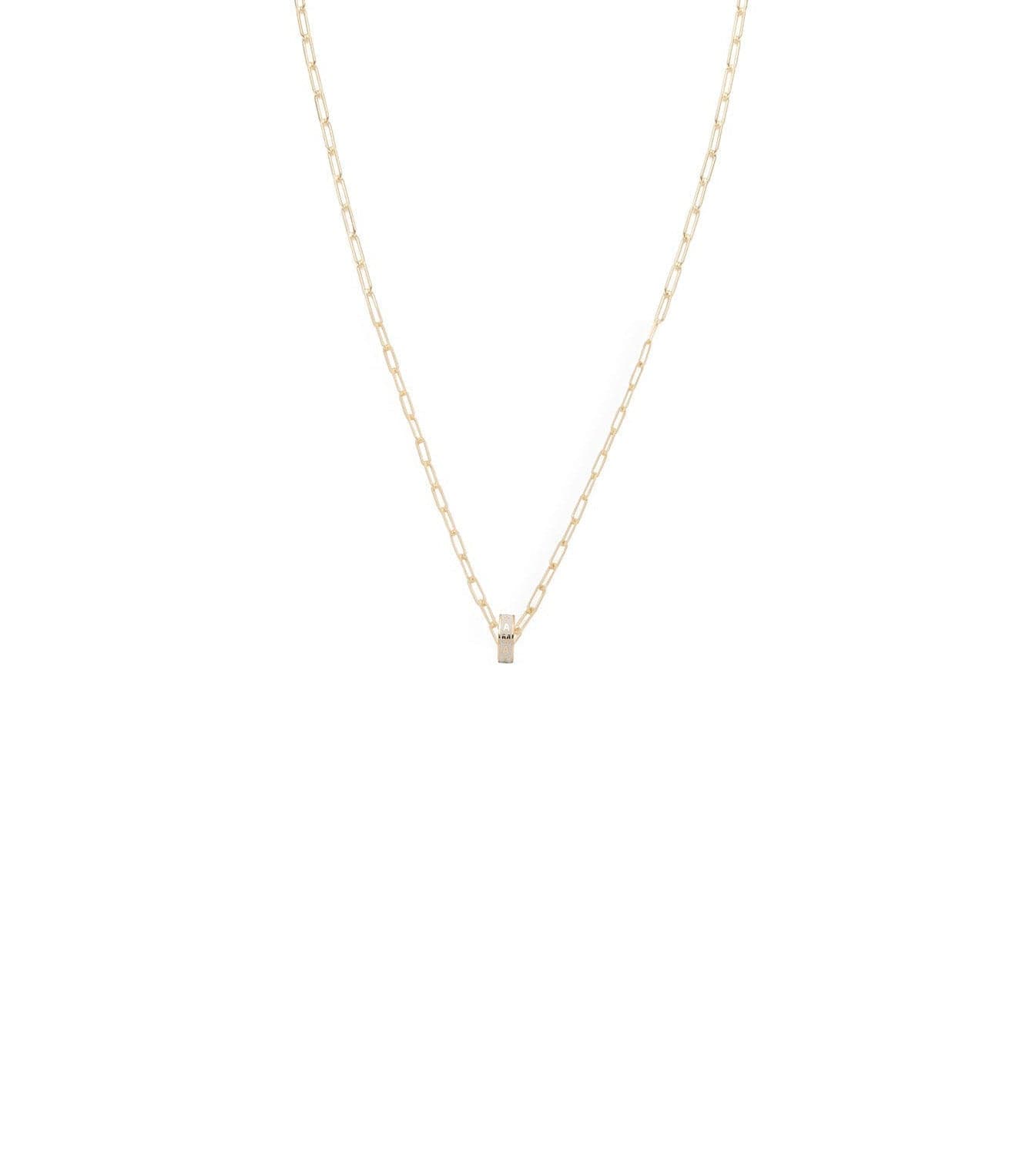 foundrae Amate - Love Heart Beat Super Fine Clip Chain Necklace