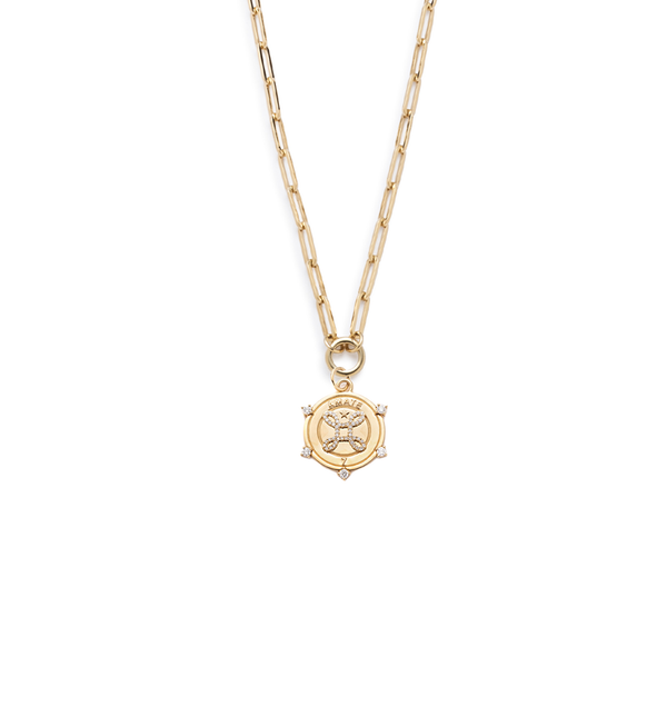foundrae Amate - True Love Classic FOB Open Clip Chain Necklace