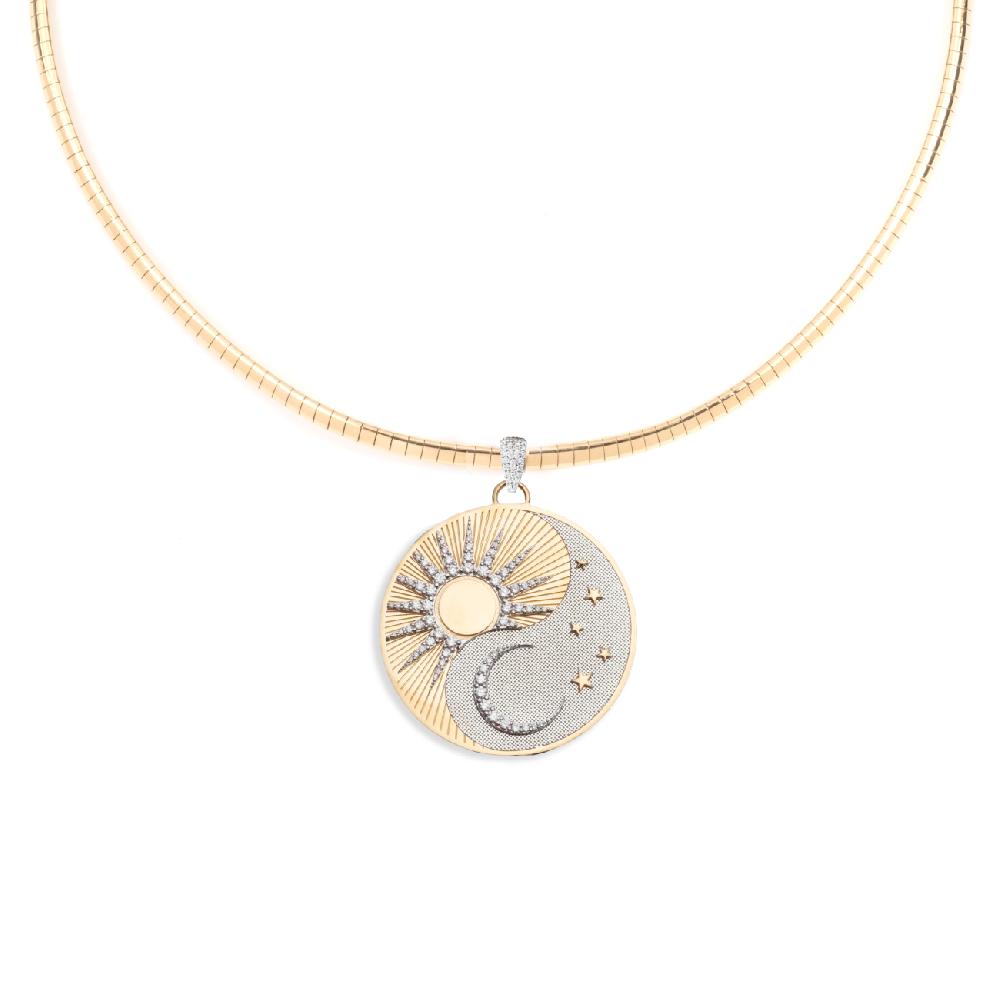 foundrae Balance - Oversized Small Sleek Collar Necklace