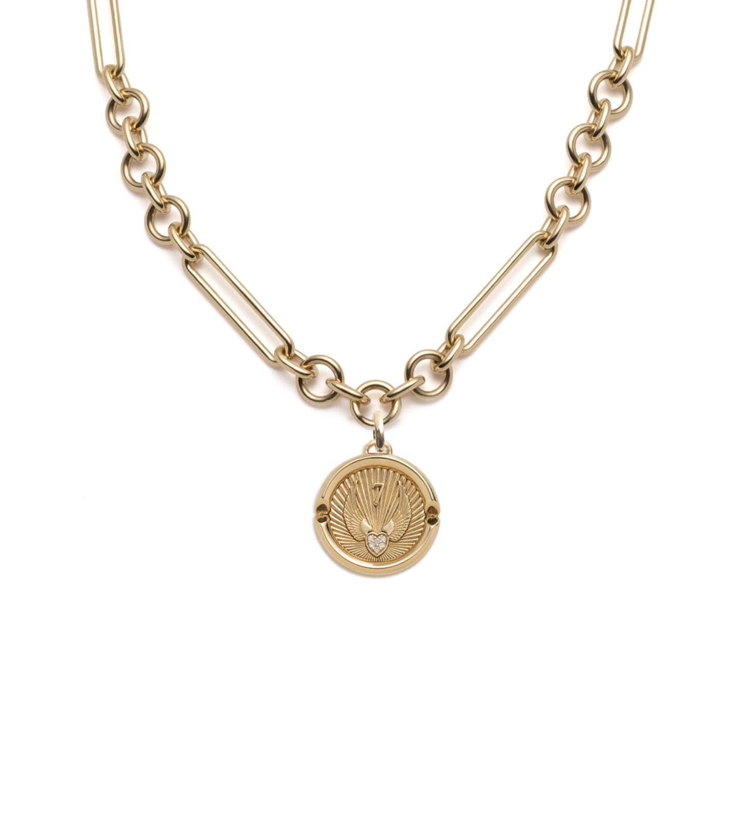 foundrae Beloved With Wings We Fly - Love & Vivacity Midsized Mixed Clip Necklace