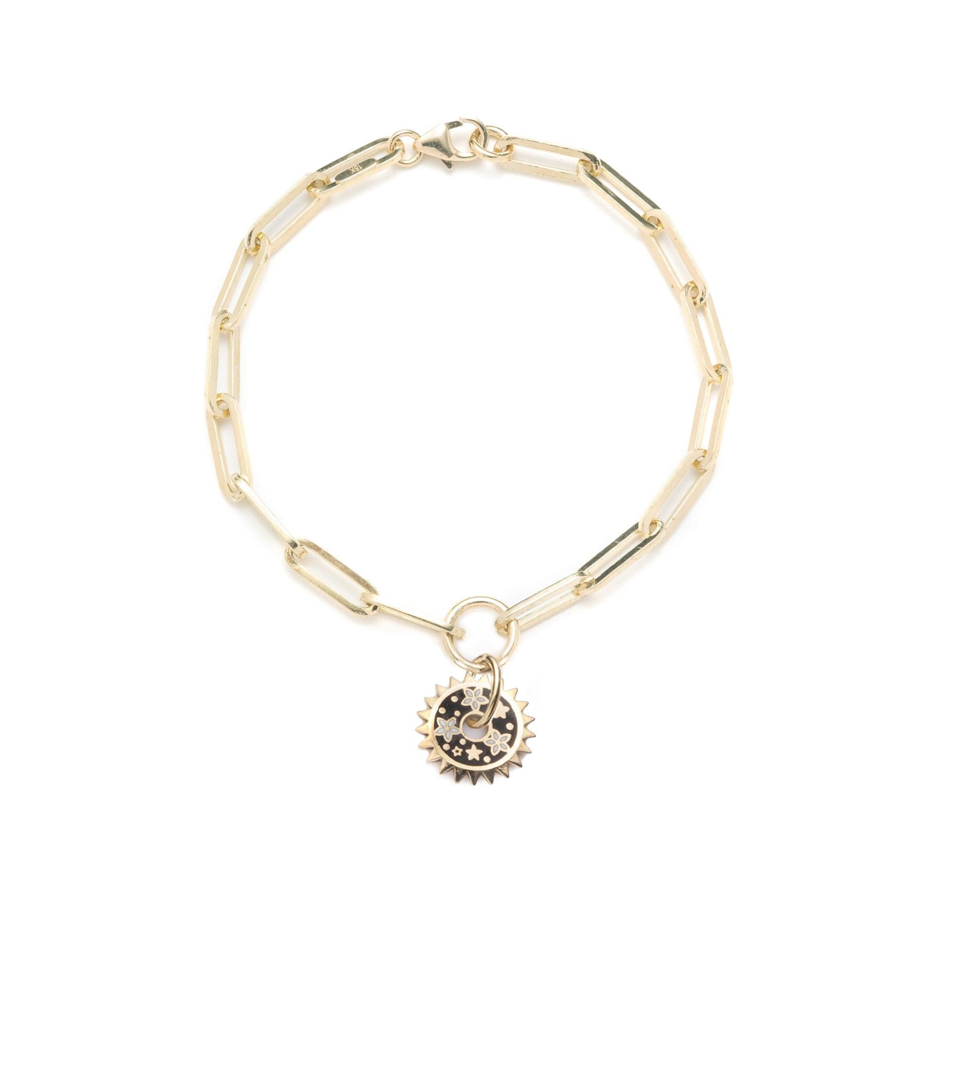foundrae Blossoms - Resilience Disk Classic FOB Clip Chain Bracelet