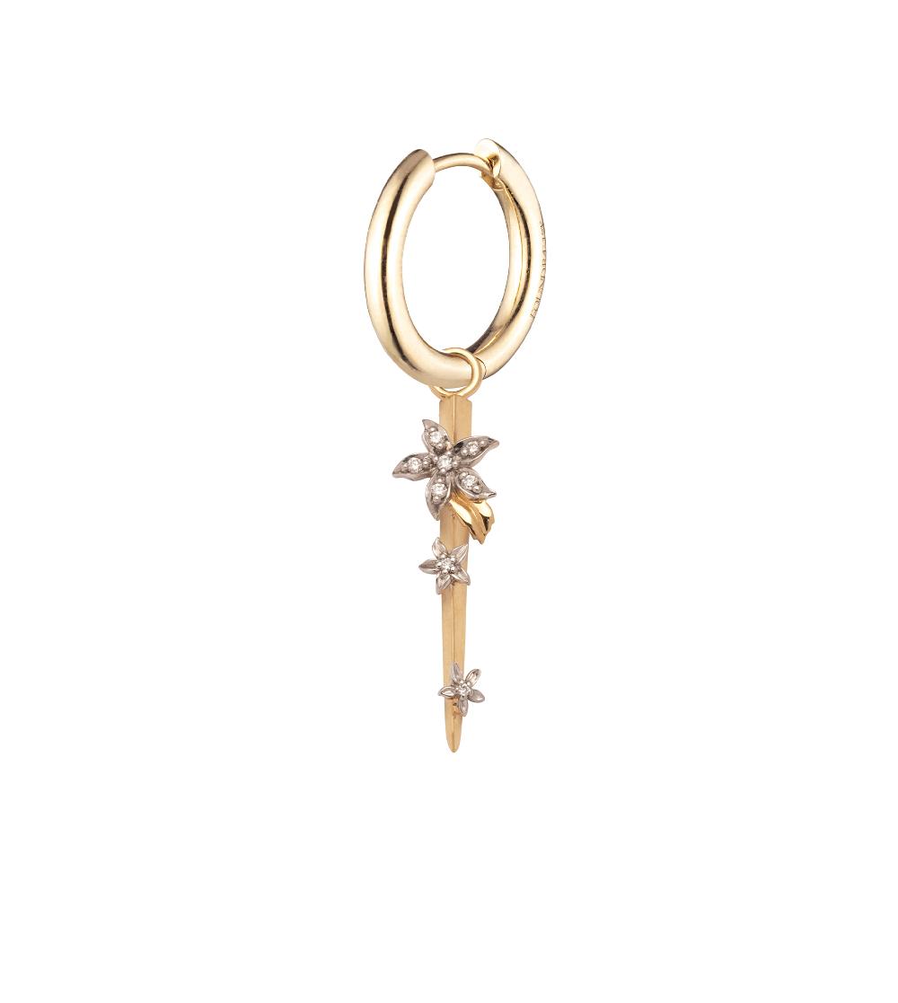 foundrae Blossoms- Resilience Small Thorn Small Chubby Ear Hoop