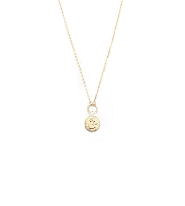 foundrae Bunny - True Love Miniature Coin Drop Necklace