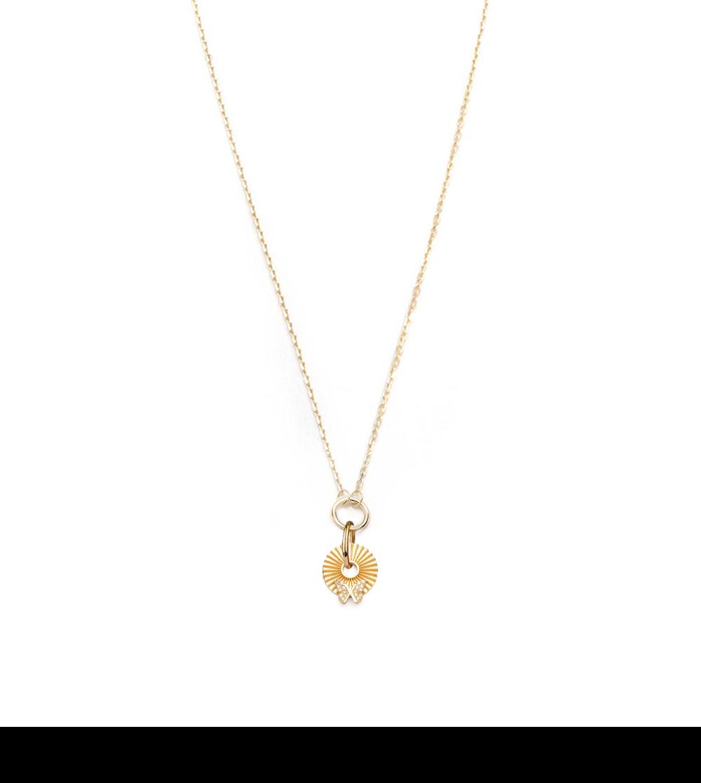 foundrae Butterfly - Reverie Gold Symbol Disk Necklace