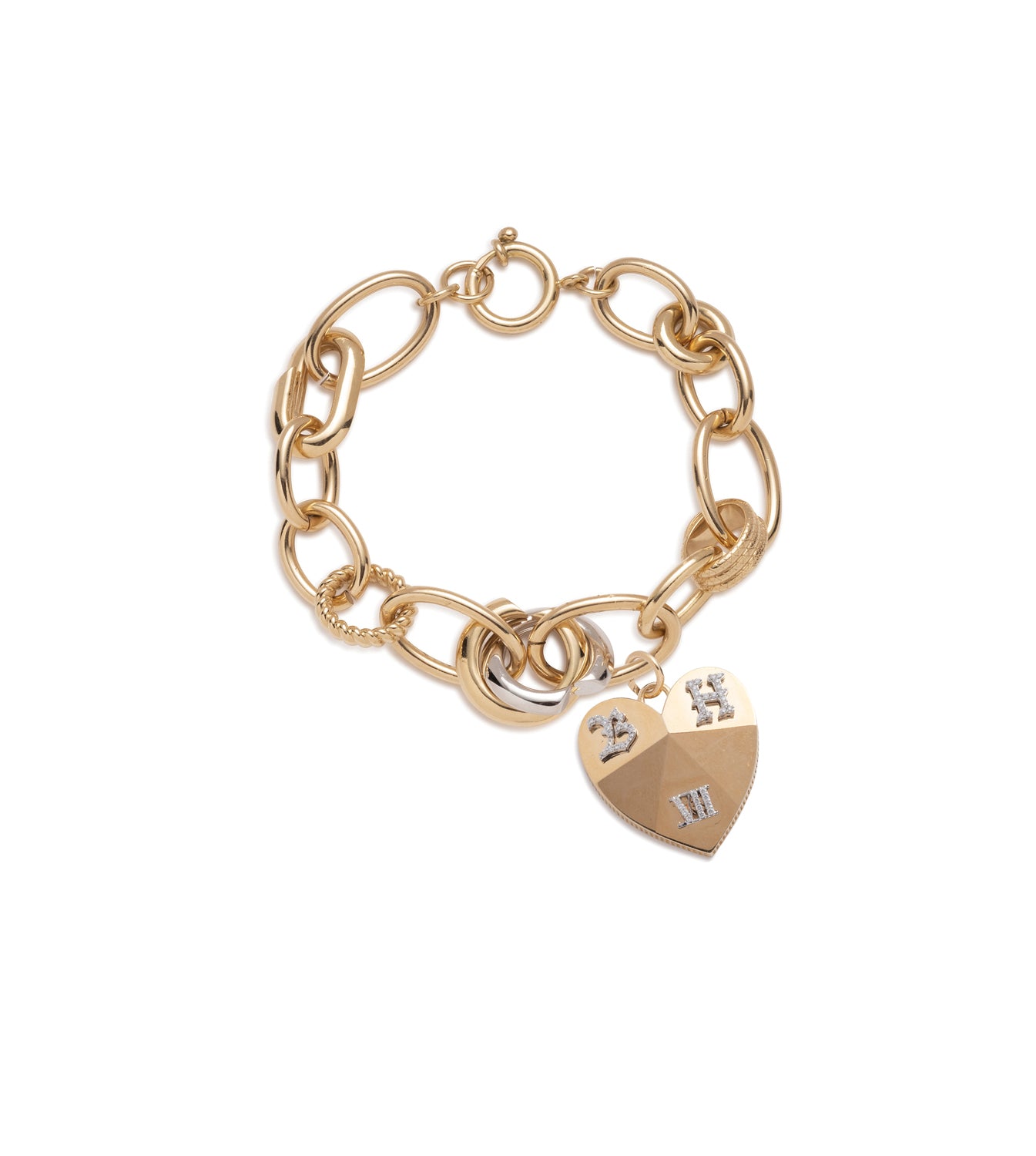 foundrae Custom Faceted Heart - Love Menagerie Bracelet