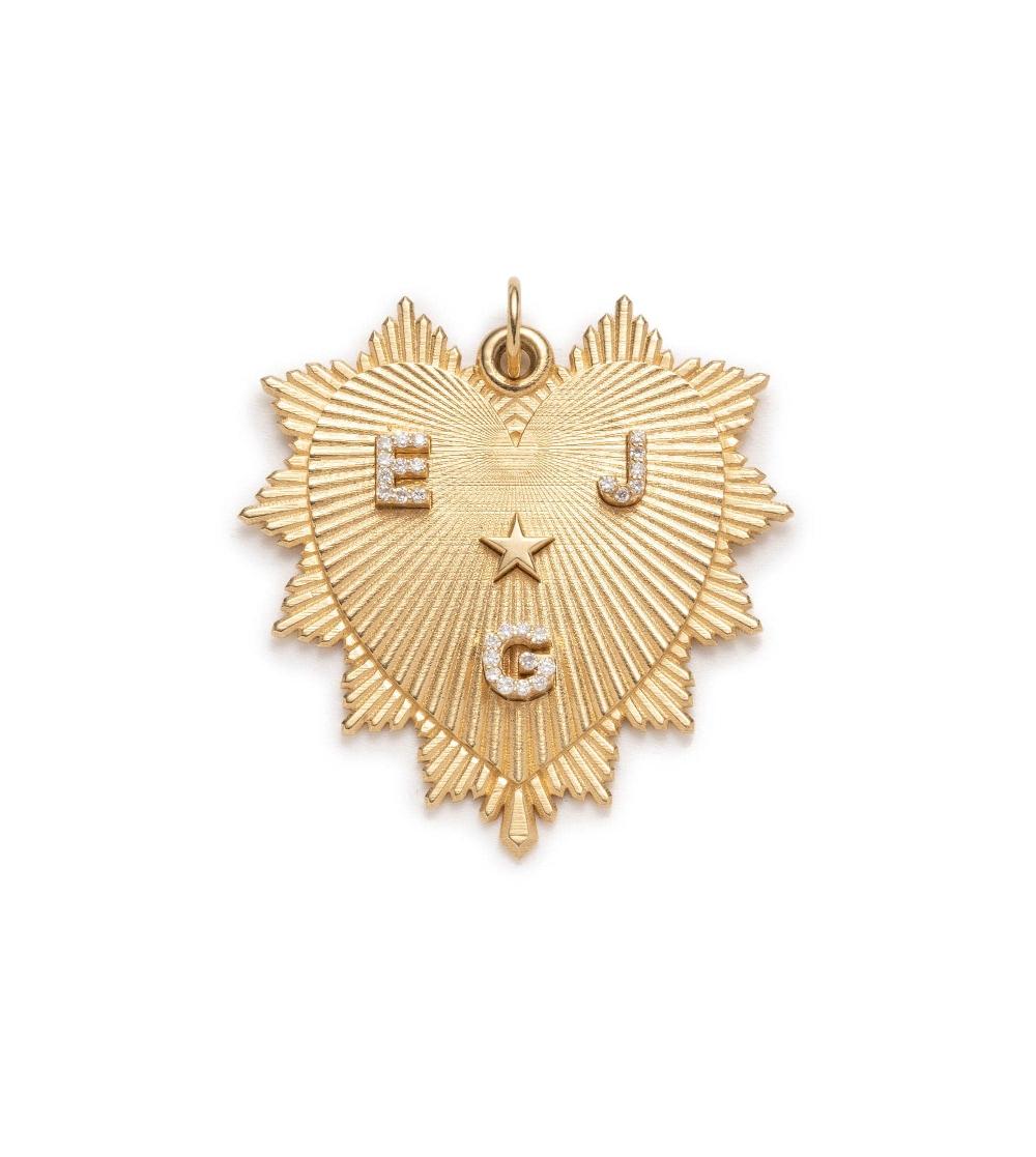 foundrae Custom Heart Love Token Oversized Medallion