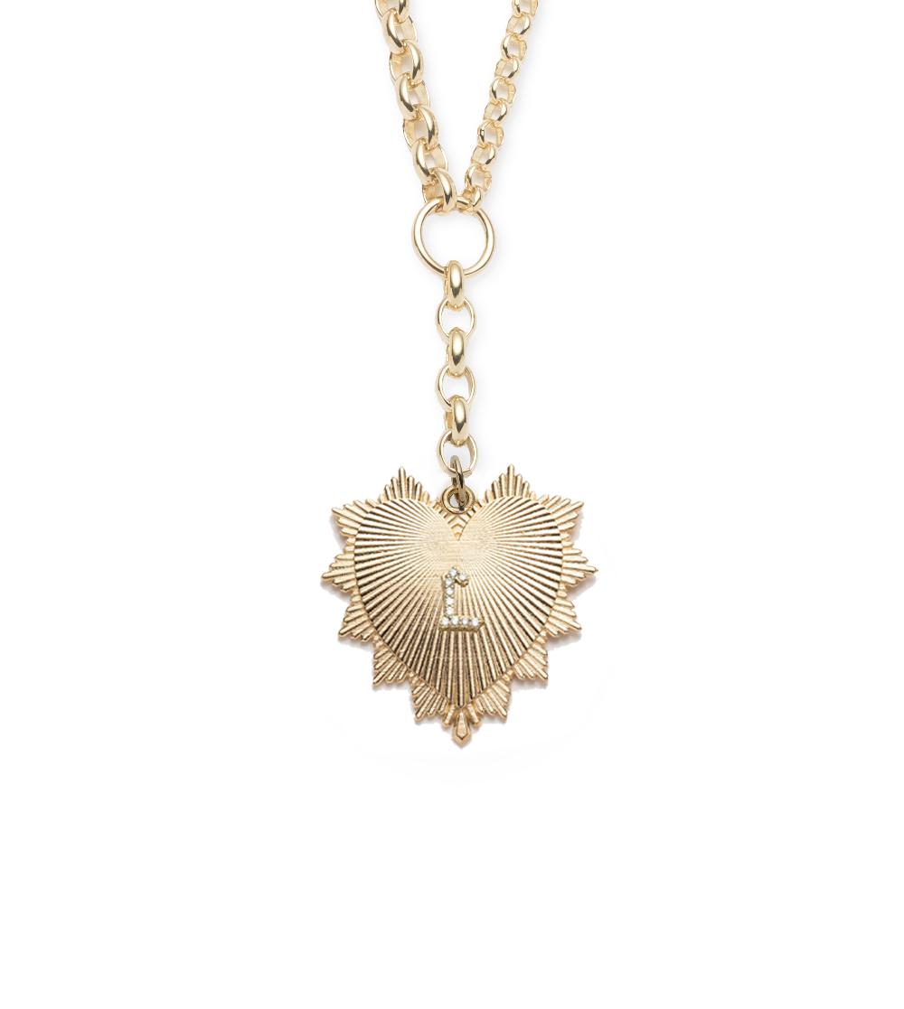 foundrae Custom Oversized Love Token Heavy Mixed Belcher Extension Chain Necklace