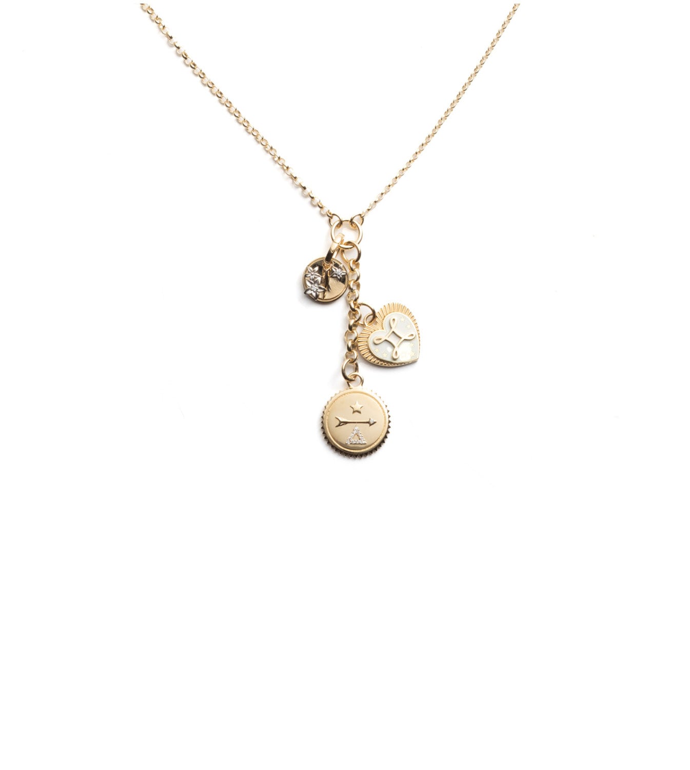 foundrae Dream True Love & Resilience Small Mixed Belcher Extension Necklace