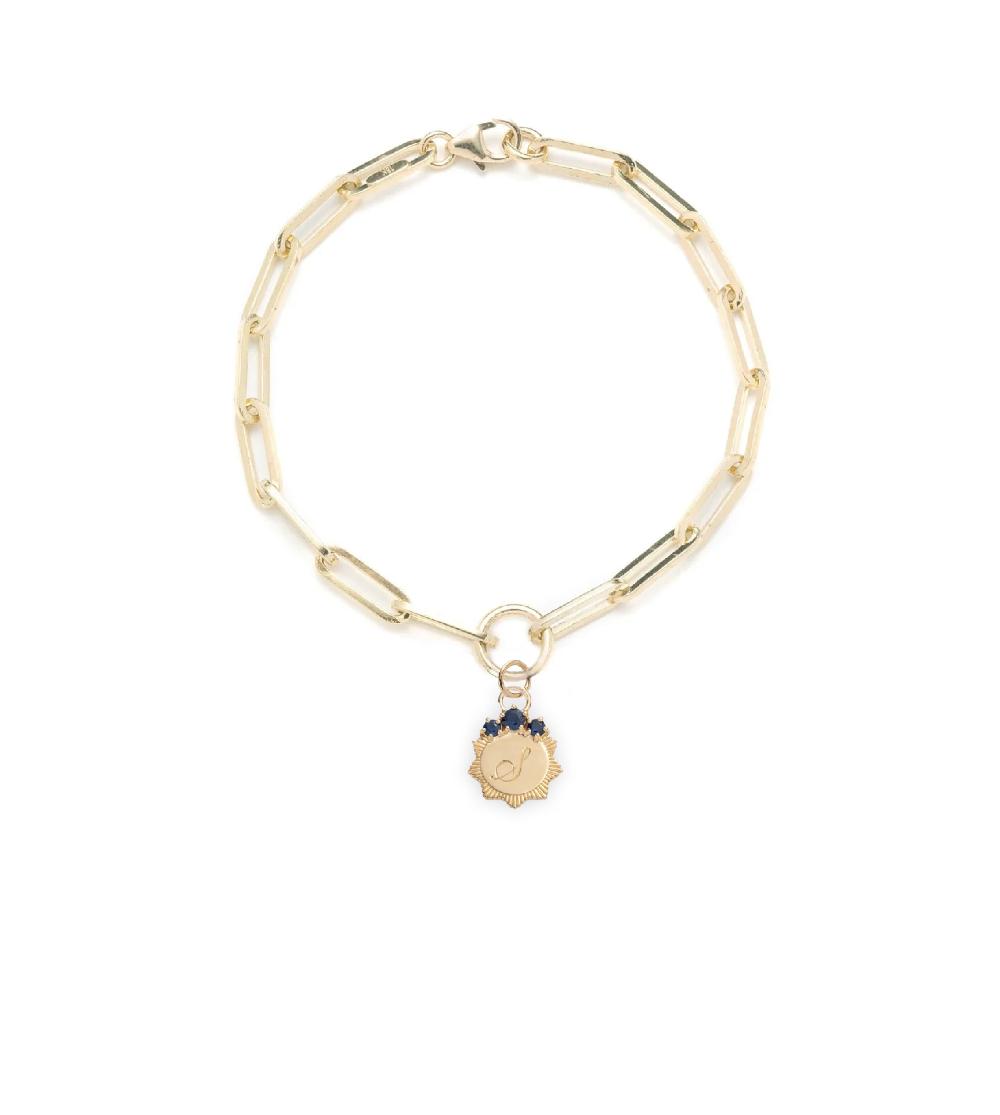 foundrae Engravable Birthstone - Foundational Keys Classic Fob Clip Chain Bracelet