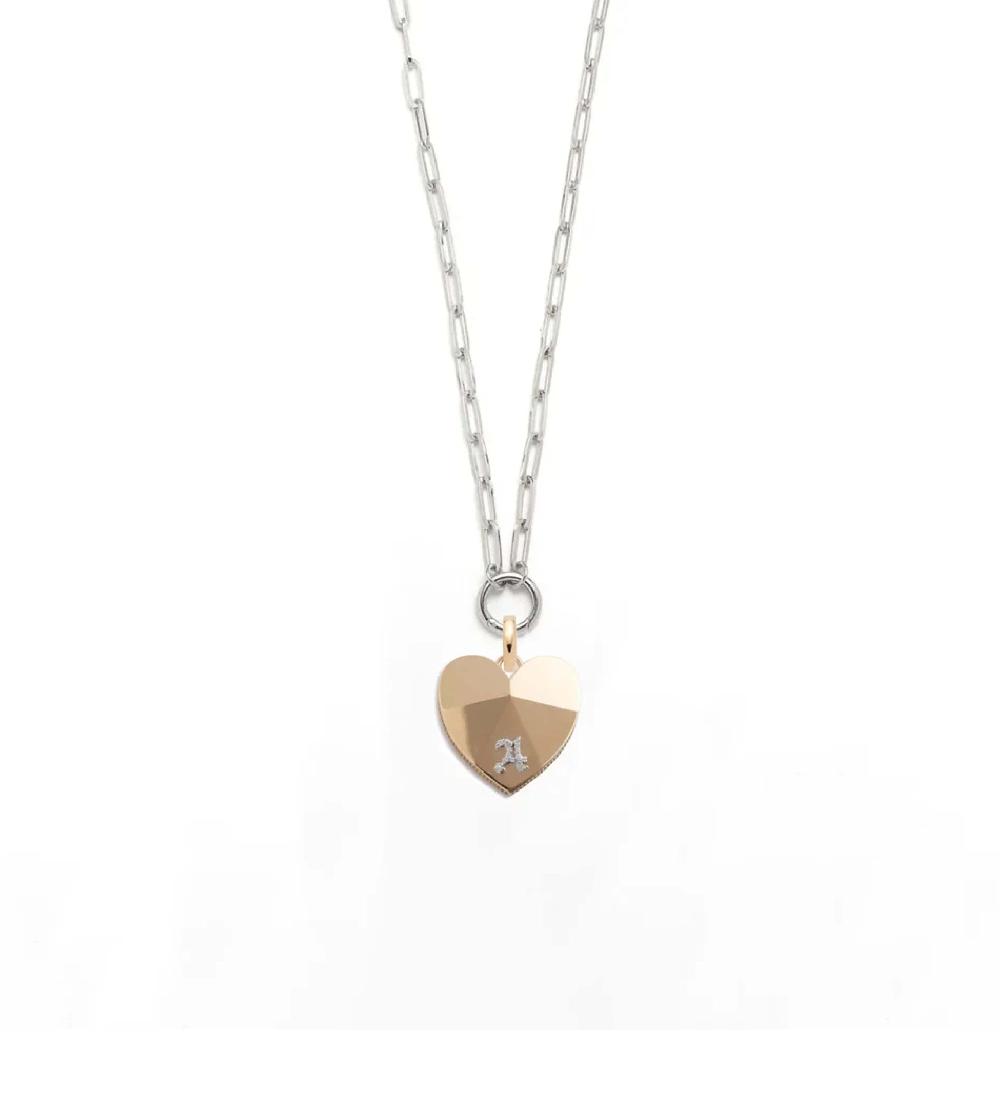 foundrae Evergrowing - Love Custom Facets of Love Classic Fob Open Clip Chain Necklace