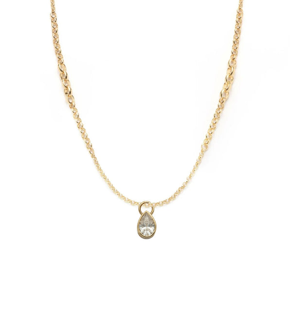 foundrae Forever & Always a Pair Diamond Small Graduating Belcher Chain Necklace