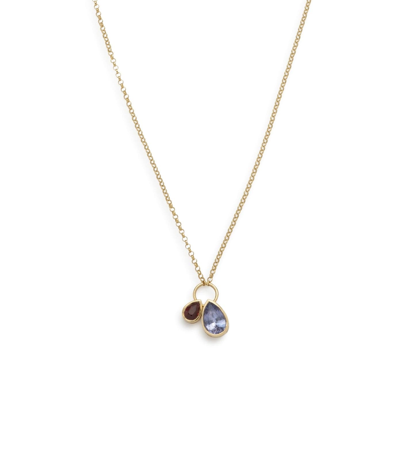 foundrae Forever & Always a Pair Lilac Sapphire and Ruby Stationary Chain foundrae Forever & Always a Pair Lilac Sapphire and Ruby Stationary Chain