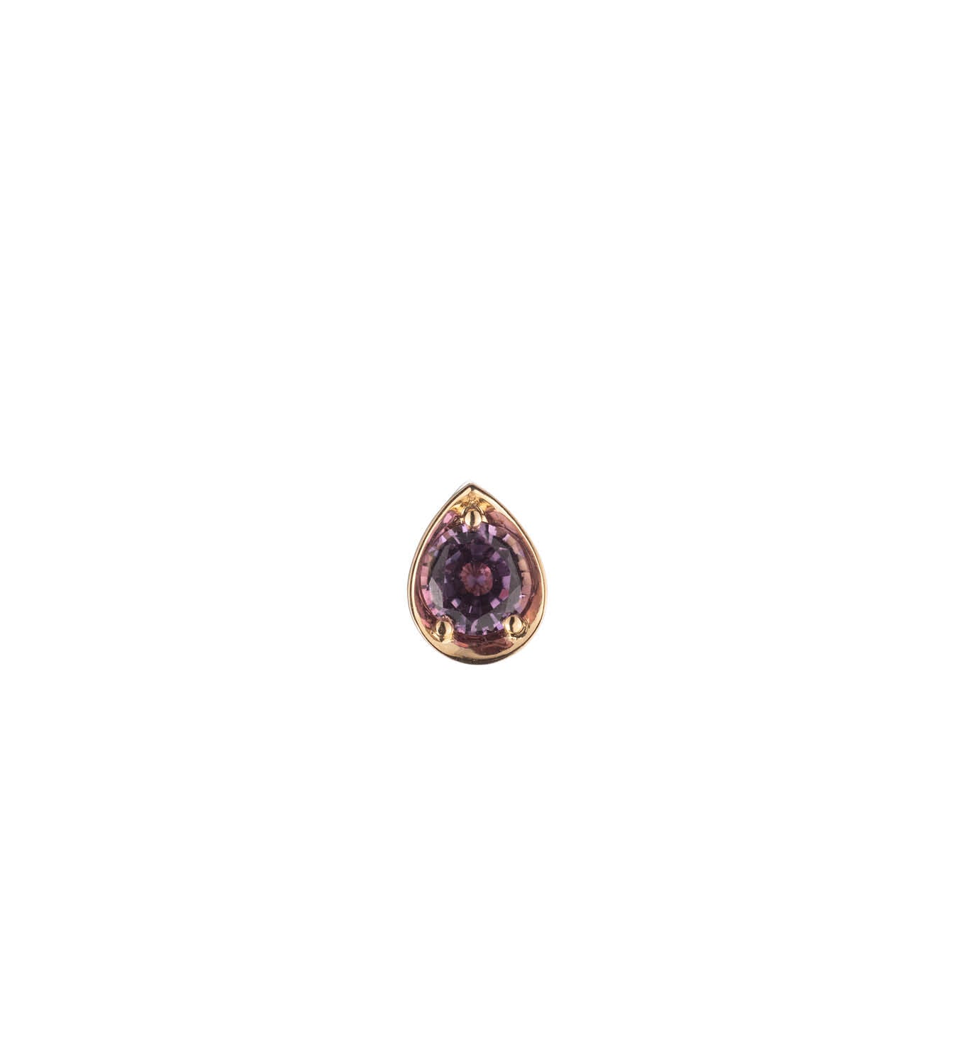 foundrae Forever & Always a Pair - Love 0.5ct Lilac Sapphire Gemstone Stud Earring