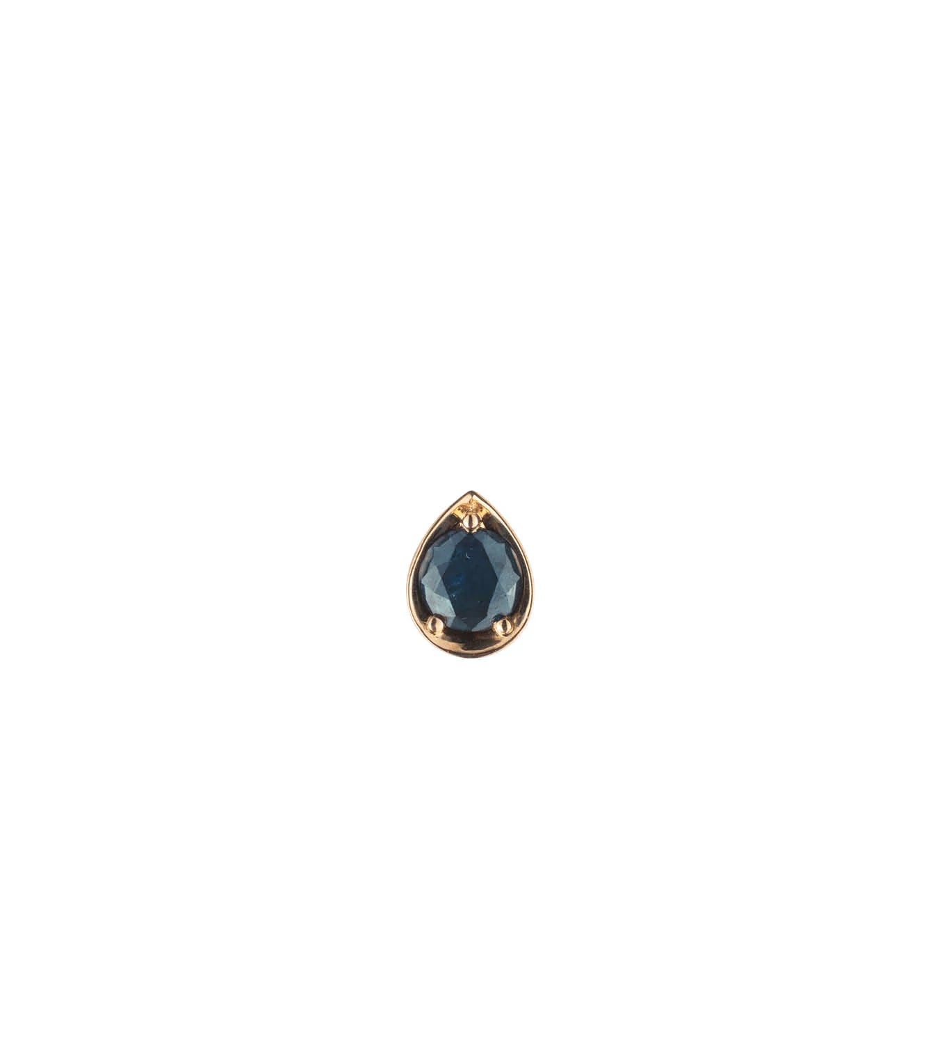 foundrae Forever & Always a Pair - Love 0.5ct Teal Sapphire Gemstone Stud Earring