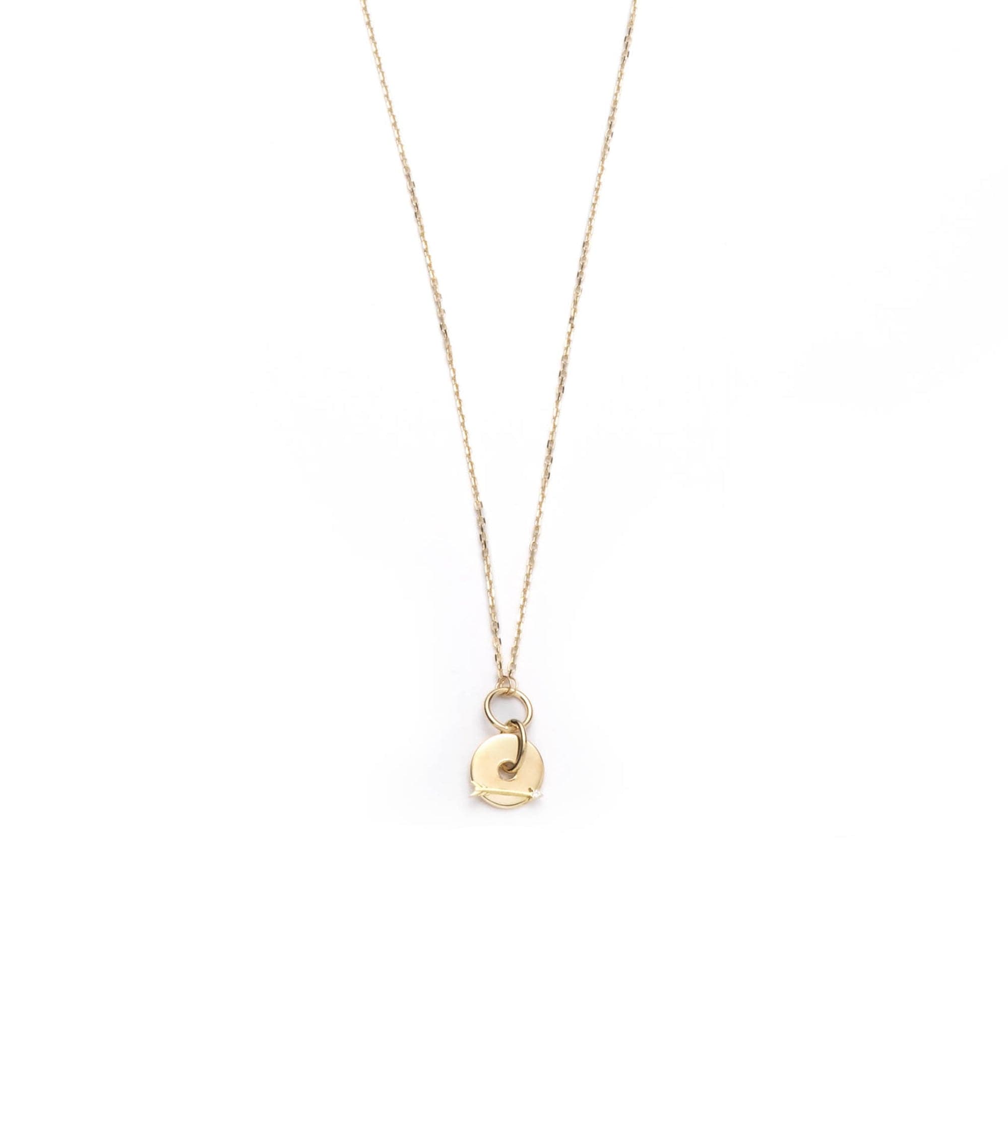 foundrae Arrow - Dream Symbol Disk Drop Necklace