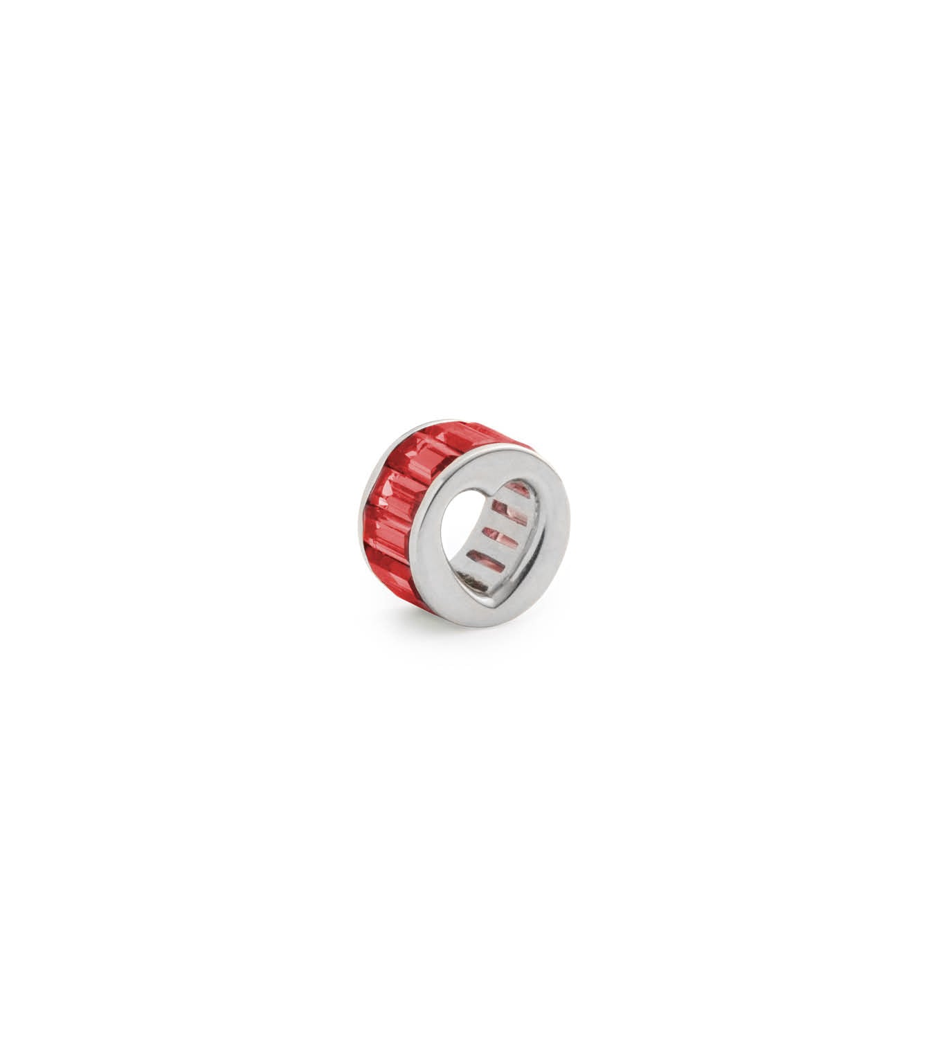 foundrae Baguette Ruby - Love Heart Beat White Gold