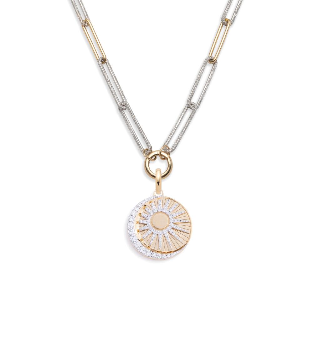 foundrae Balance Diamond Link Open Necklace