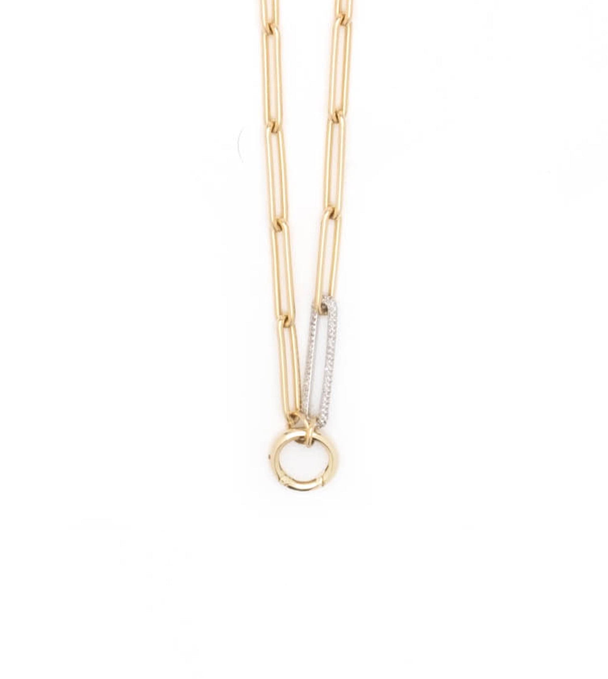 foundrae Diamond Link Extended Open Clip Chain