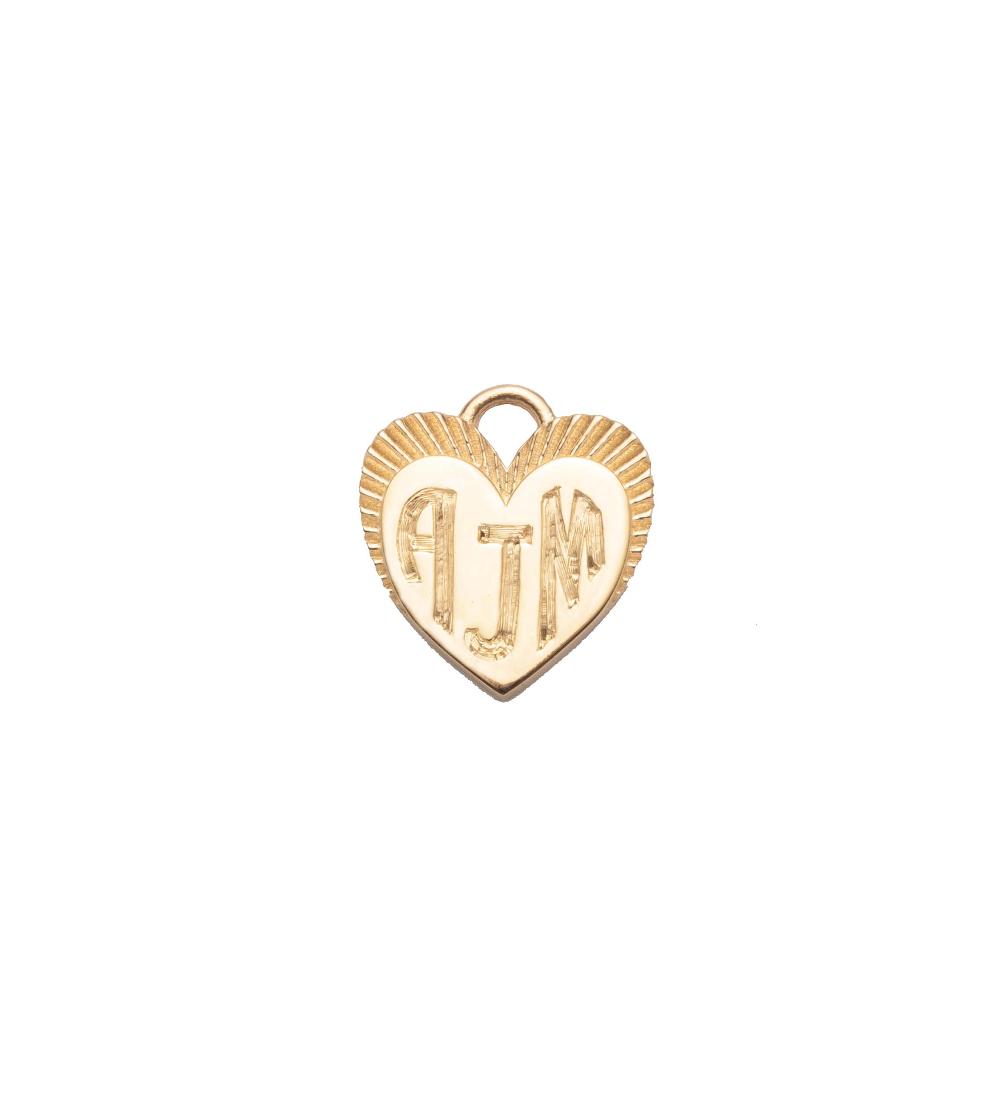 foundrae Engravable Heart Miniature Medallion