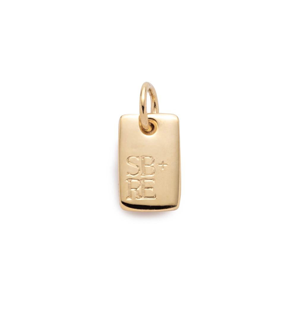 foundrae Engravable Ingot Small Medallion