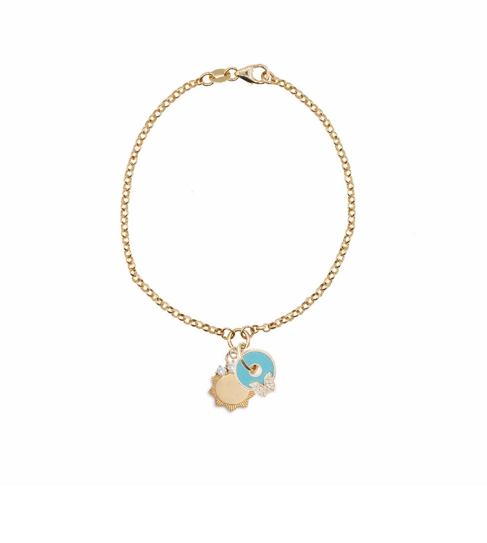 foundrae Engravable & Reverie Small Belcher Bracelet