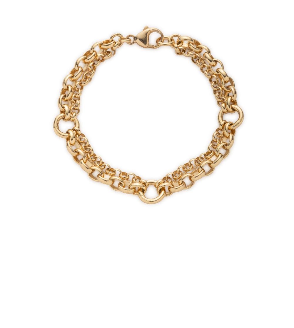 foundrae Festoon Chain Bracelet in Yellow Gold