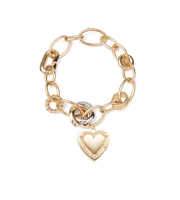 foundrae Heart Token - Love Menagerie Chain Bracelet