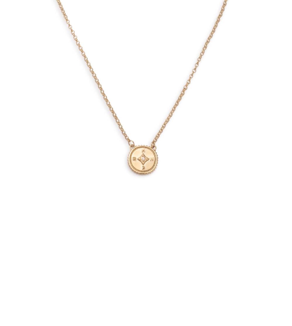 foundrae Internal Compass Stationary Necklace