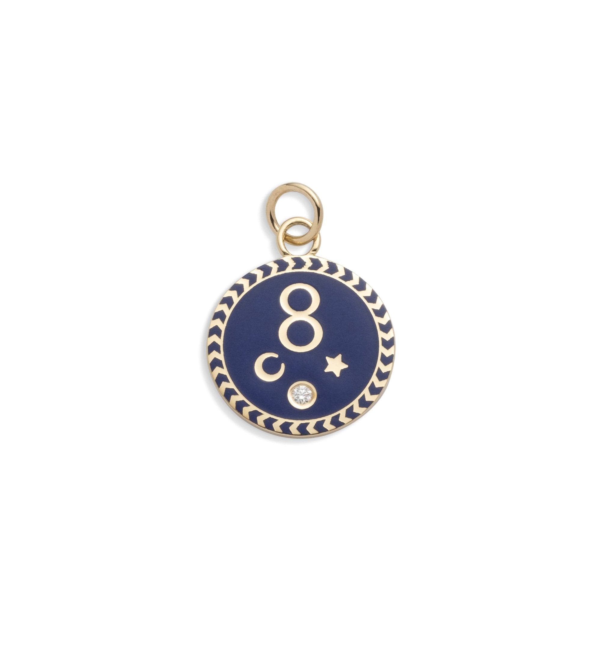 foundrae Karma Petite Champleve Medallion