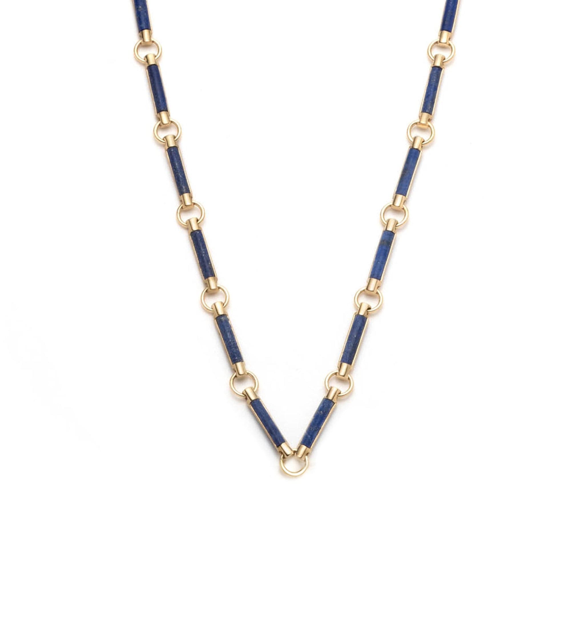 foundrae Lapis Lazuli Stone Chain Choker