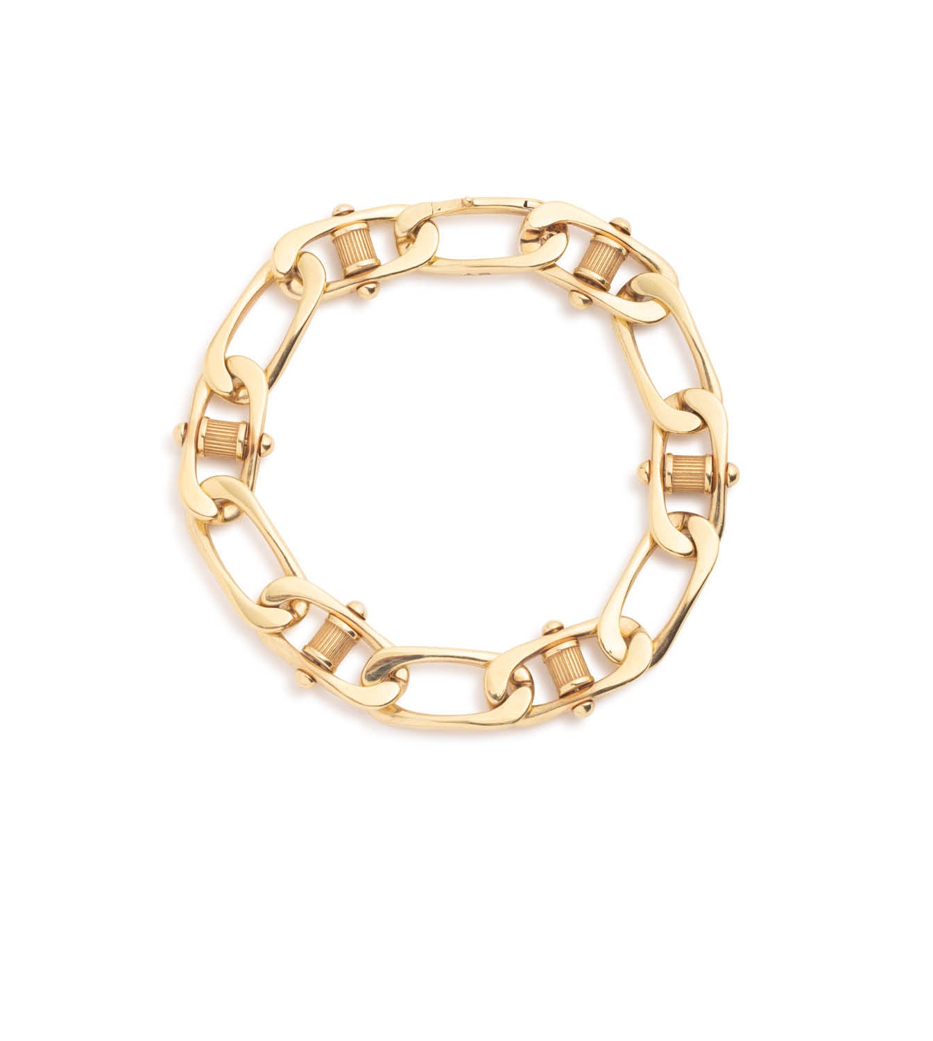foundrae Lovestruck Pierced Curb Chain Bracelet