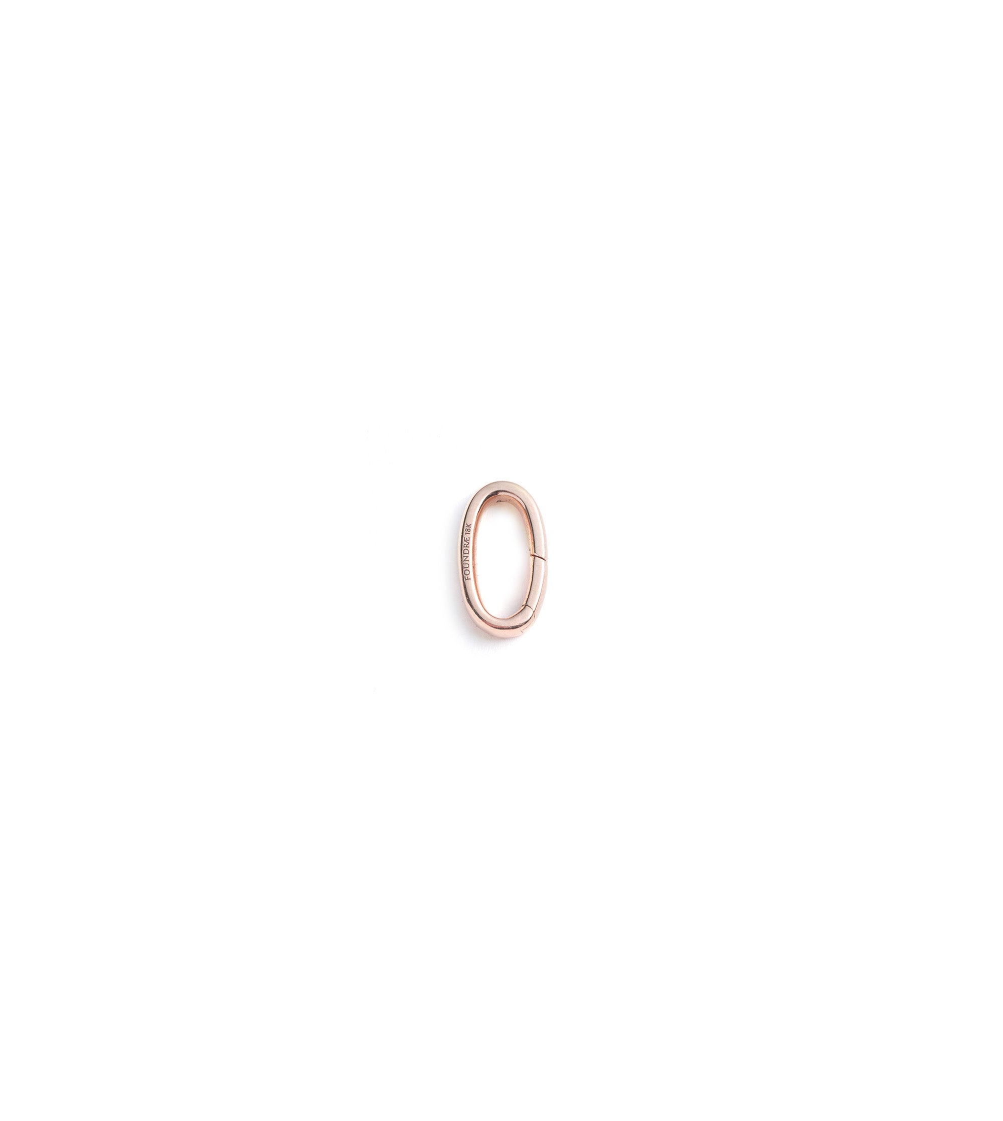 foundrae Medium Oval Annex Link Rose Gold